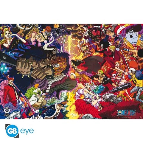 Poster - One Piece - 1000 Logs Combat Final - Roulé Filmé (915x61)